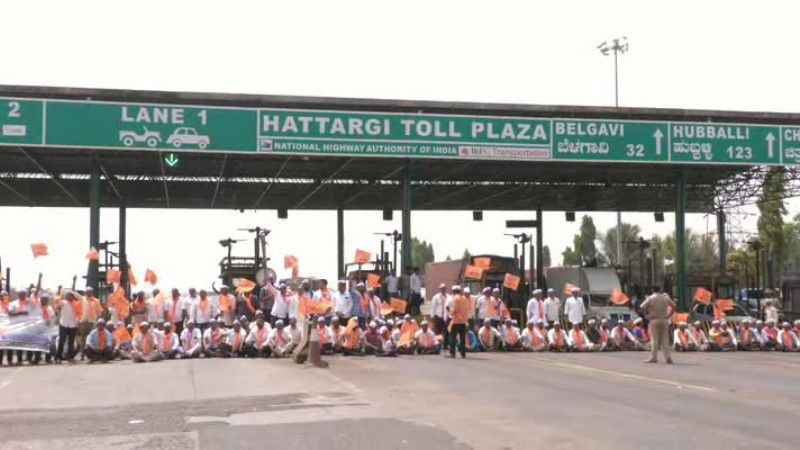 Chikkodi Panchamasali Community Protest 1