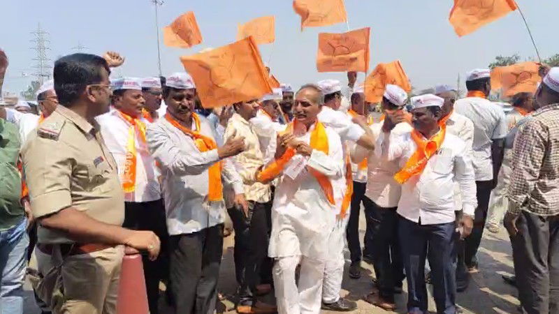 Chikkodi Panchamasali Community Protest 3