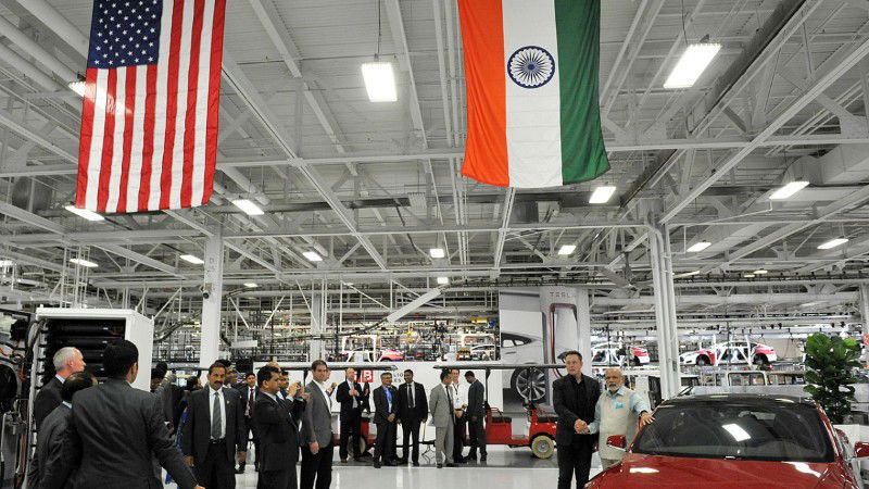 narendra modi elon musk tesla factory 2