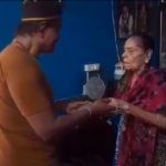 Vinod raj kumar with Leelavathi