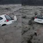 Himachal Pradesh Rains Car Washed Away by Overflowing River in Kullu