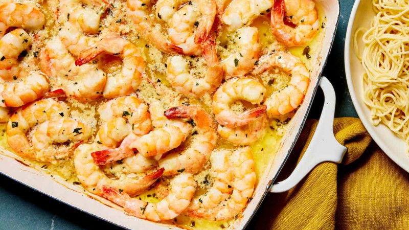Cheesy Garlic Shrimp 1