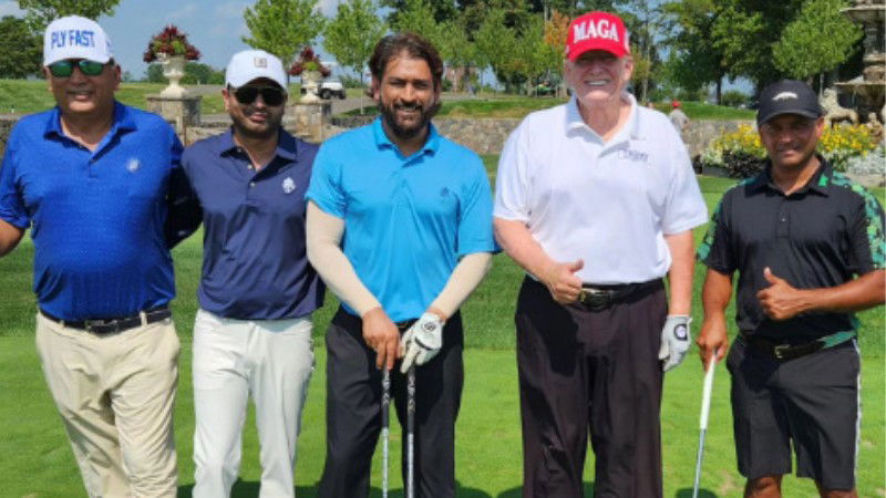 MS Dhoni Donald Trump