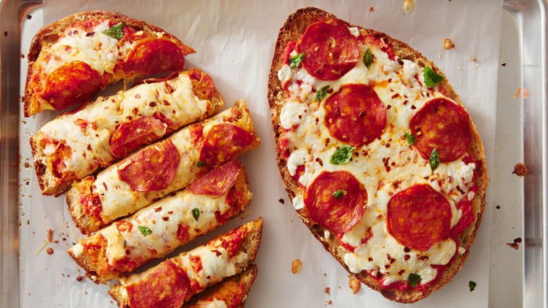 Vegetarian French Bread Pizza