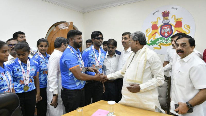 siddaramaiah Cricket for Blind