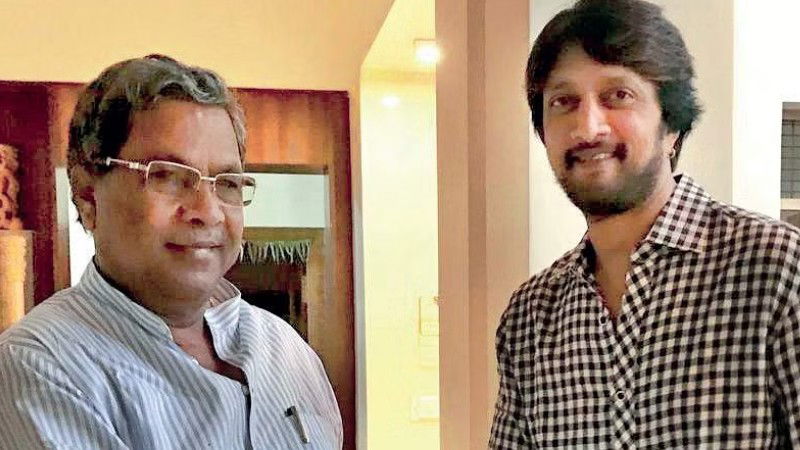 sudeep with siddaramaiah 2