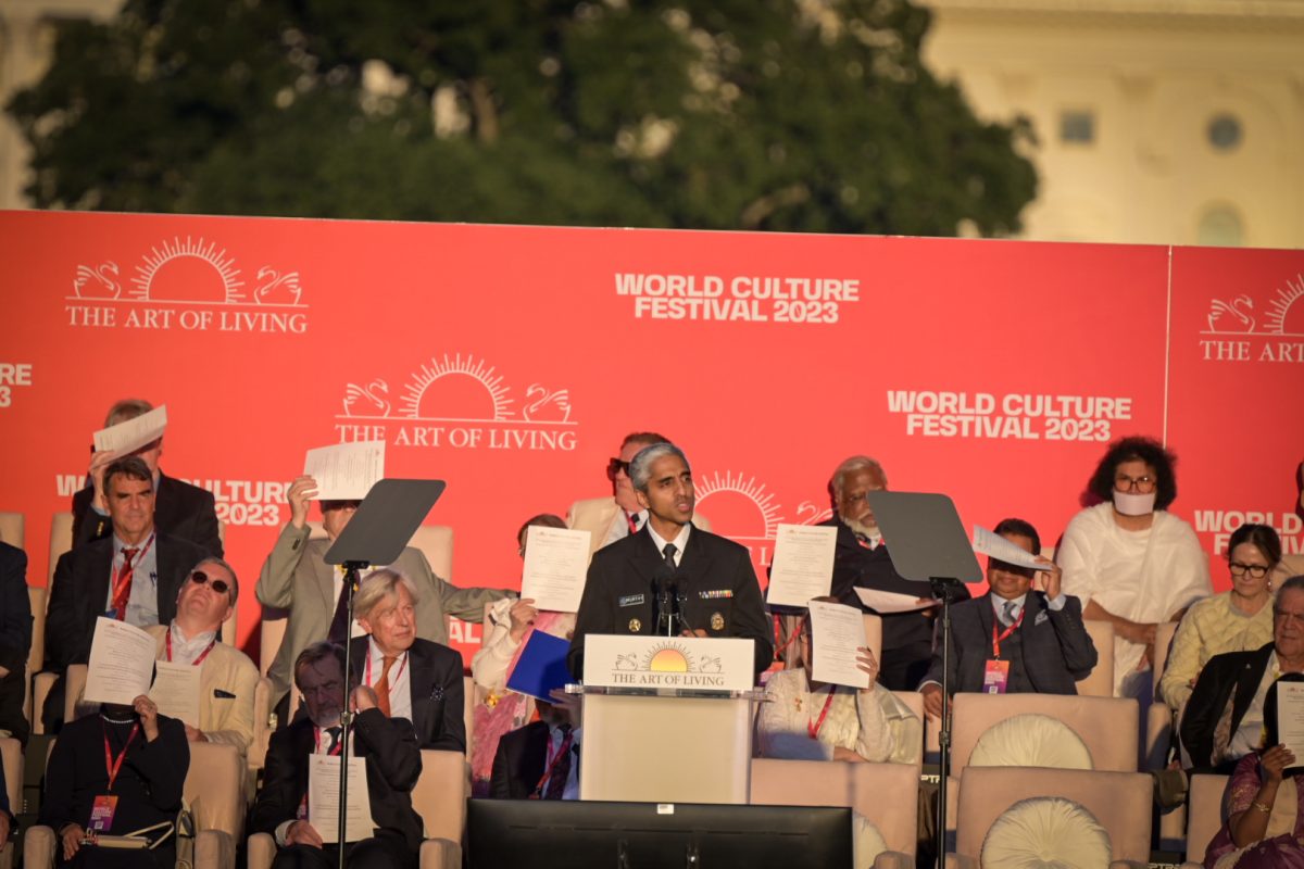 Dr. Vivek Murthy U.S. Surgeon General At The Art of Living s 4th WCF