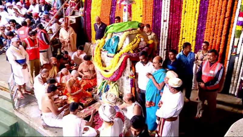 Thousands witness Cauvery Theerthodbhava at Talacauvery kodagu 1