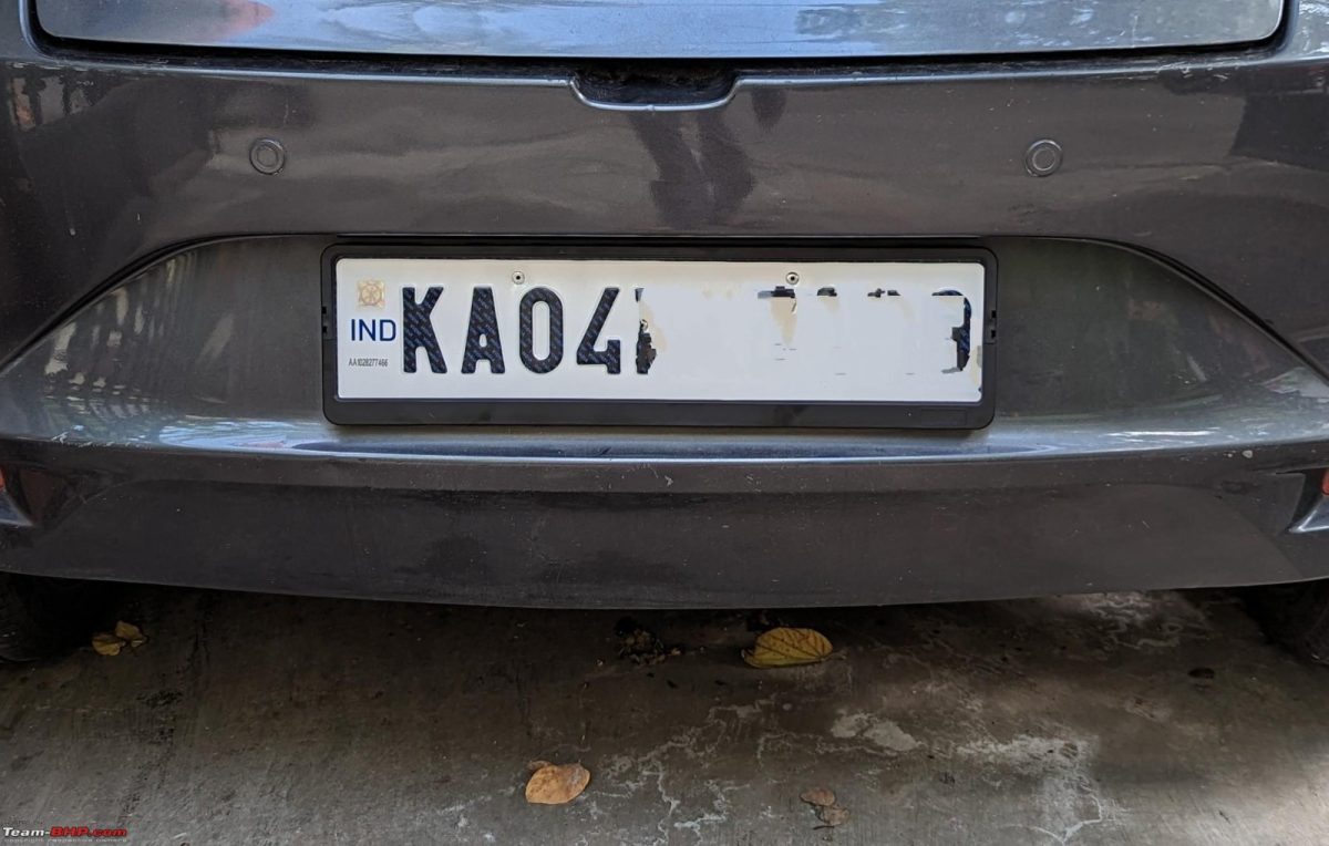 HSRP number plate