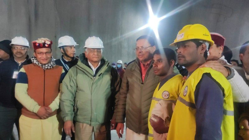 Uttarakhands Silkyari tunnel rescue trapped workers evacuated from tunnel 1