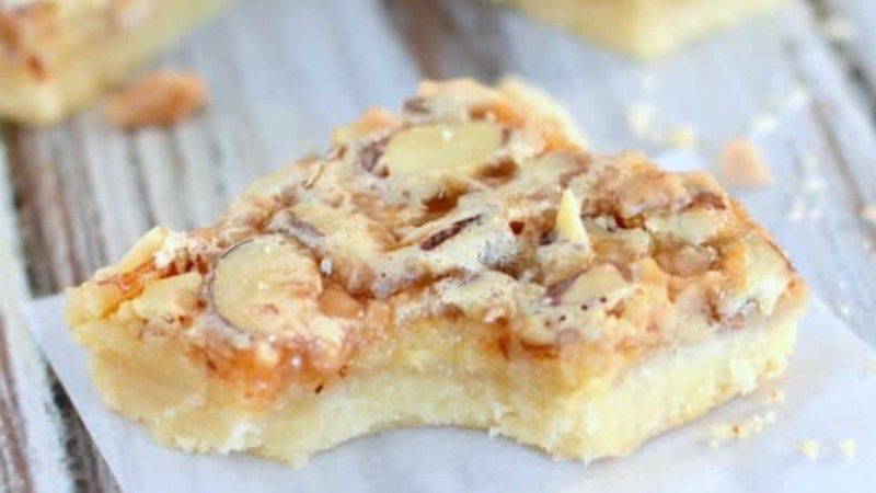 Almond Toffee Bars