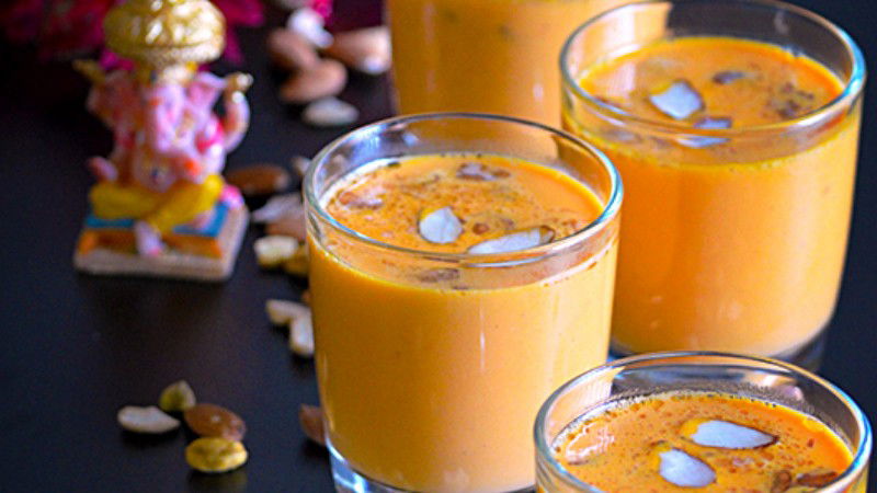 Carrot Badam Milk 2
