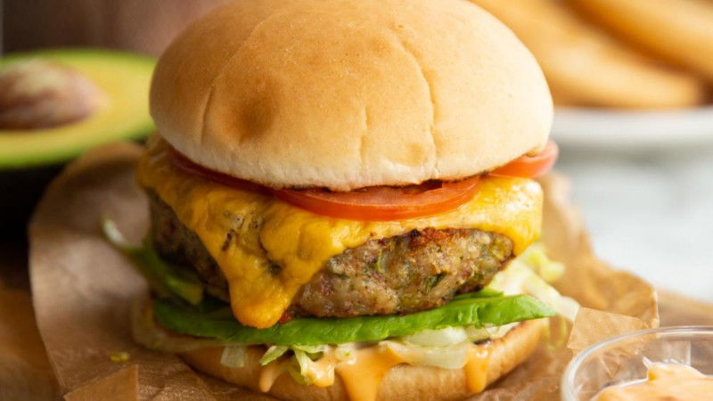 Cheese Chicken Burger 2