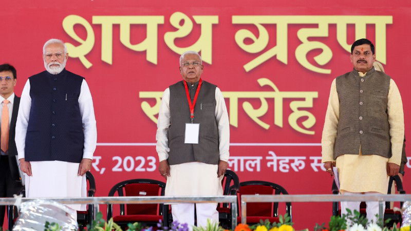 Mohan Yadav Takes Oath As Madhya Pradesh Chief Minister PM Narendra Modi On Stage 2