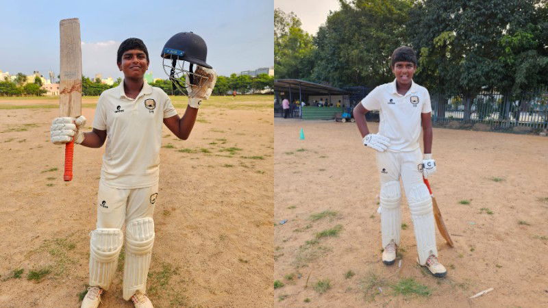 Nitish Arya – 13 year old Bengaluru boy scores over 1400 runs in KSCA tournaments 2023 24 2