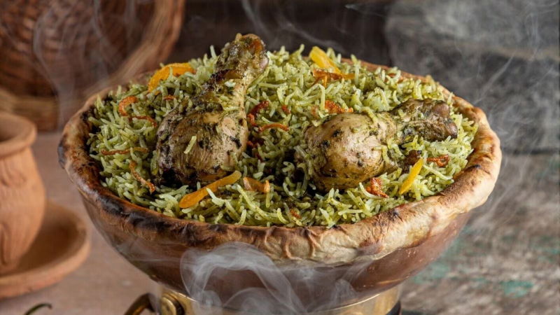 Gongura Chicken Biryani