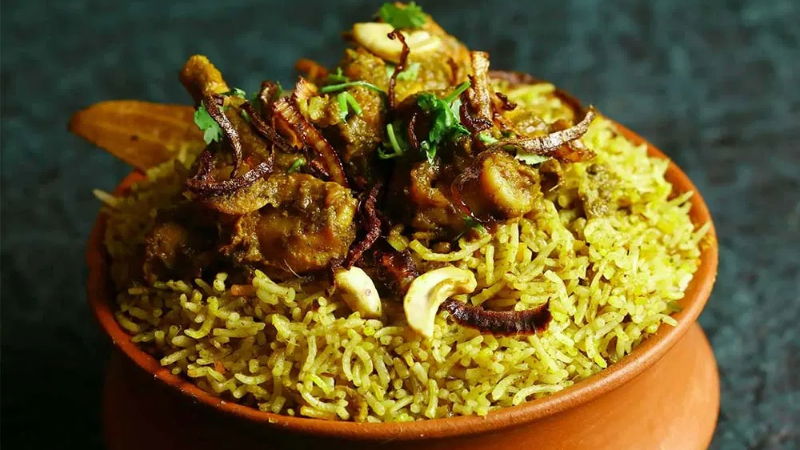 Gongura Chicken Biryani 2