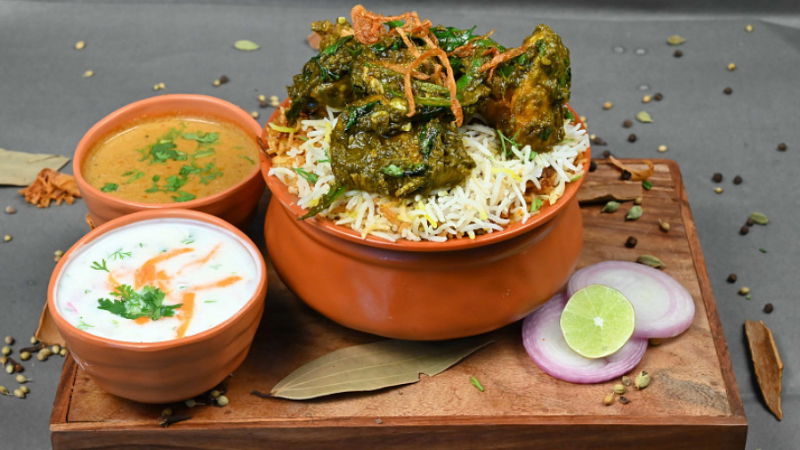Gongura Chicken Biryani 3