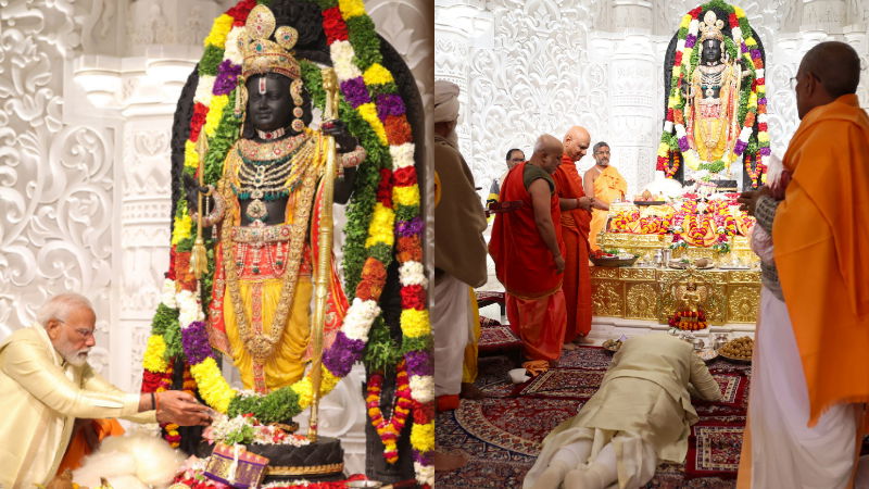 ram lalla narendra modi puja 14