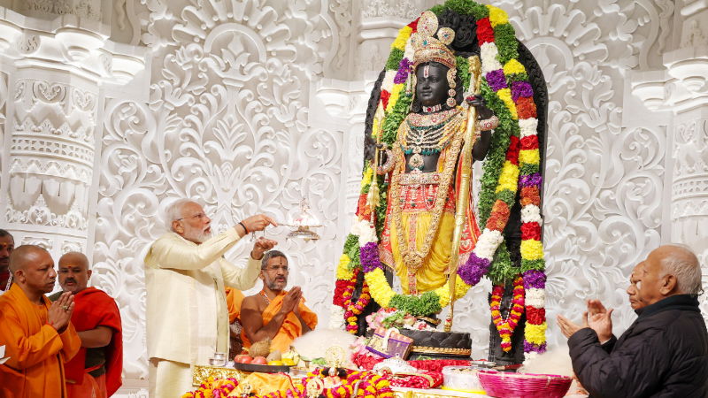 ram lalla narendra modi puja