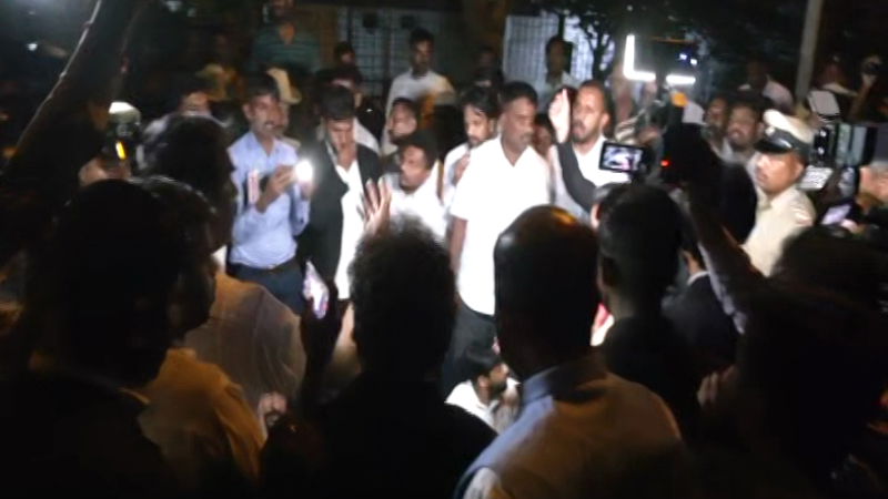 Advocates Sleep In Front Of Ramanagara DC Office Continue Protest 3