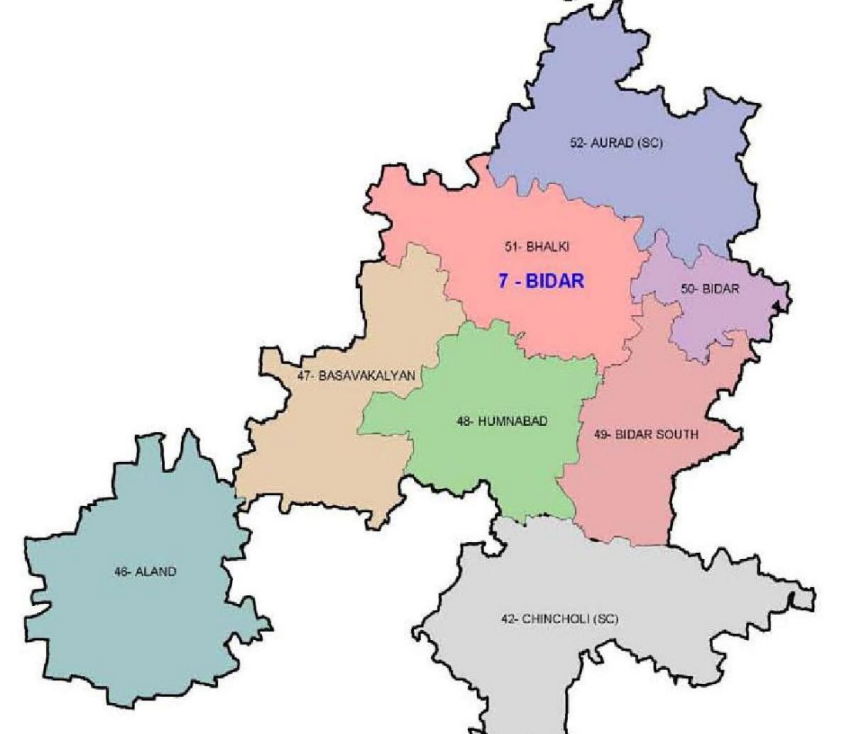 bidar lok sabha map