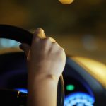 Female hand driving 1