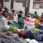 Heavy rain in Mantralaya Devotees sleeping in the temple premises 1