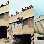 public hurl bikes off tumakuru