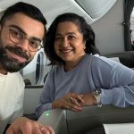 Virat Kohli with radhika sharatkumar