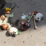 Four skulls burnt hair dozens of bones people of Ballari say this is Black Magic