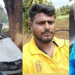 car crashes to tree 2 killed in hassan