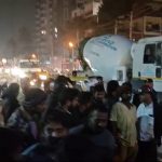 Truck hits two wheeler boy dies on the spot hennur bande Bengaluru
