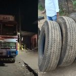 lorry tyre stolen