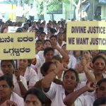 Nurse Protest Freedom Park Bengaluru