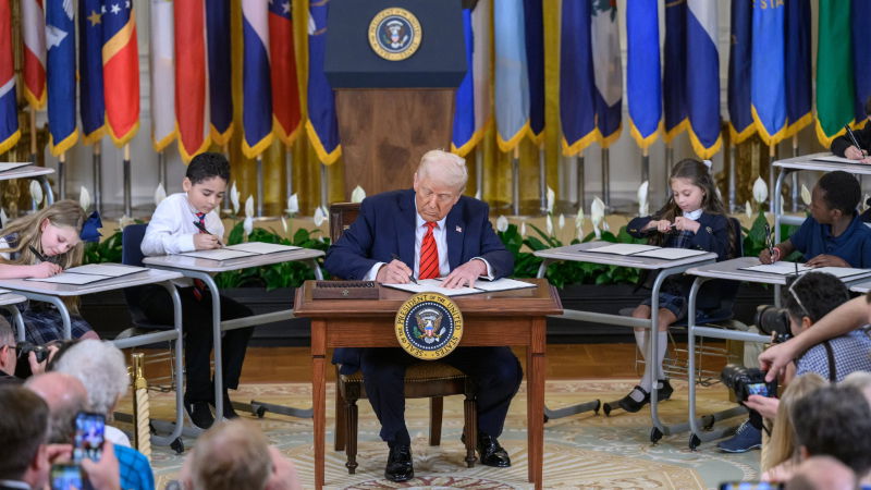 Donald Trump signs executive order to shut down Department of Education