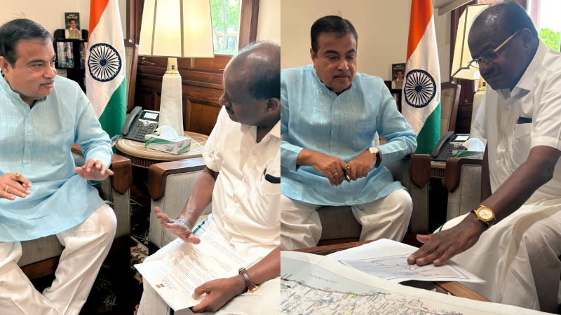 HD Kumaraswamy and nitin gadkari