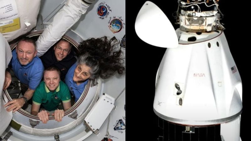 Sunita Williams Return NASA SpaceX Crew 9 departs ISS begins return to Earth