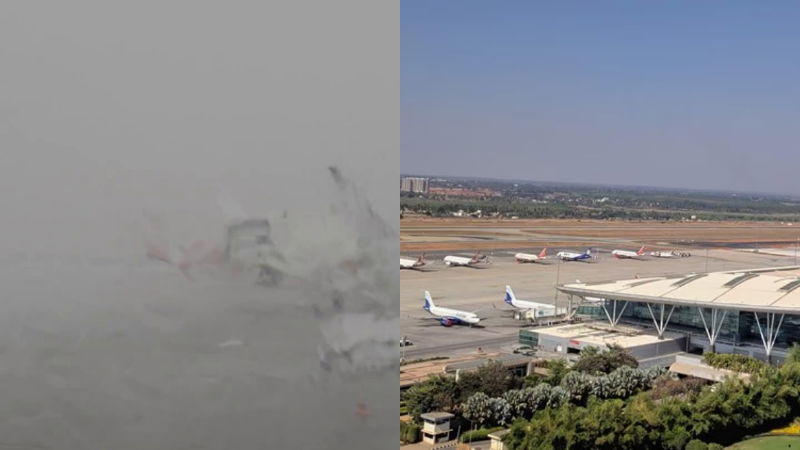 bengaluru airport rain