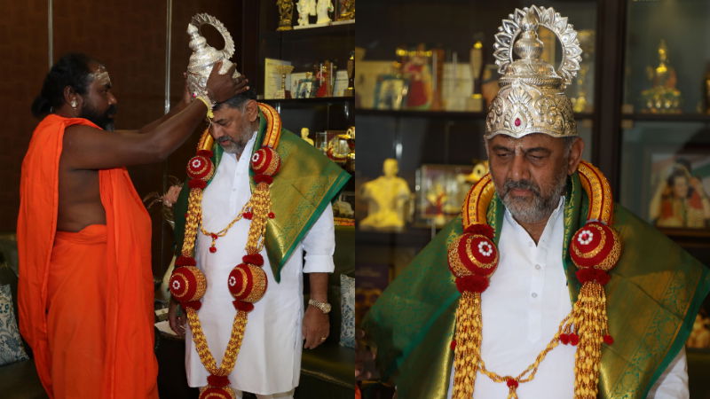 d.k.shivakumar palanahalli mutt swamiji