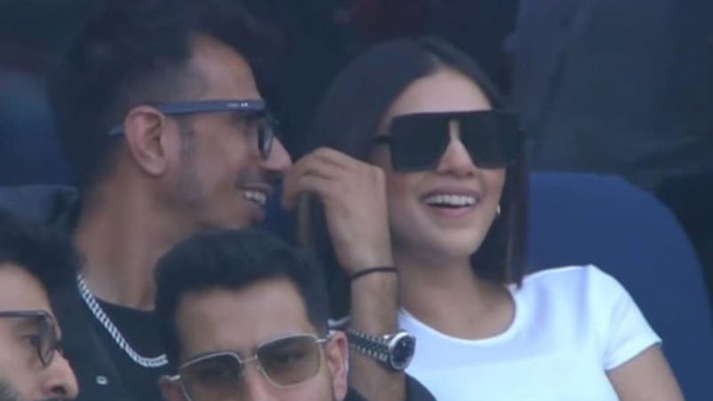 india vs new zealand who is the mystery girl spotted with yuzvendra chahal in champions trophy 2025 final