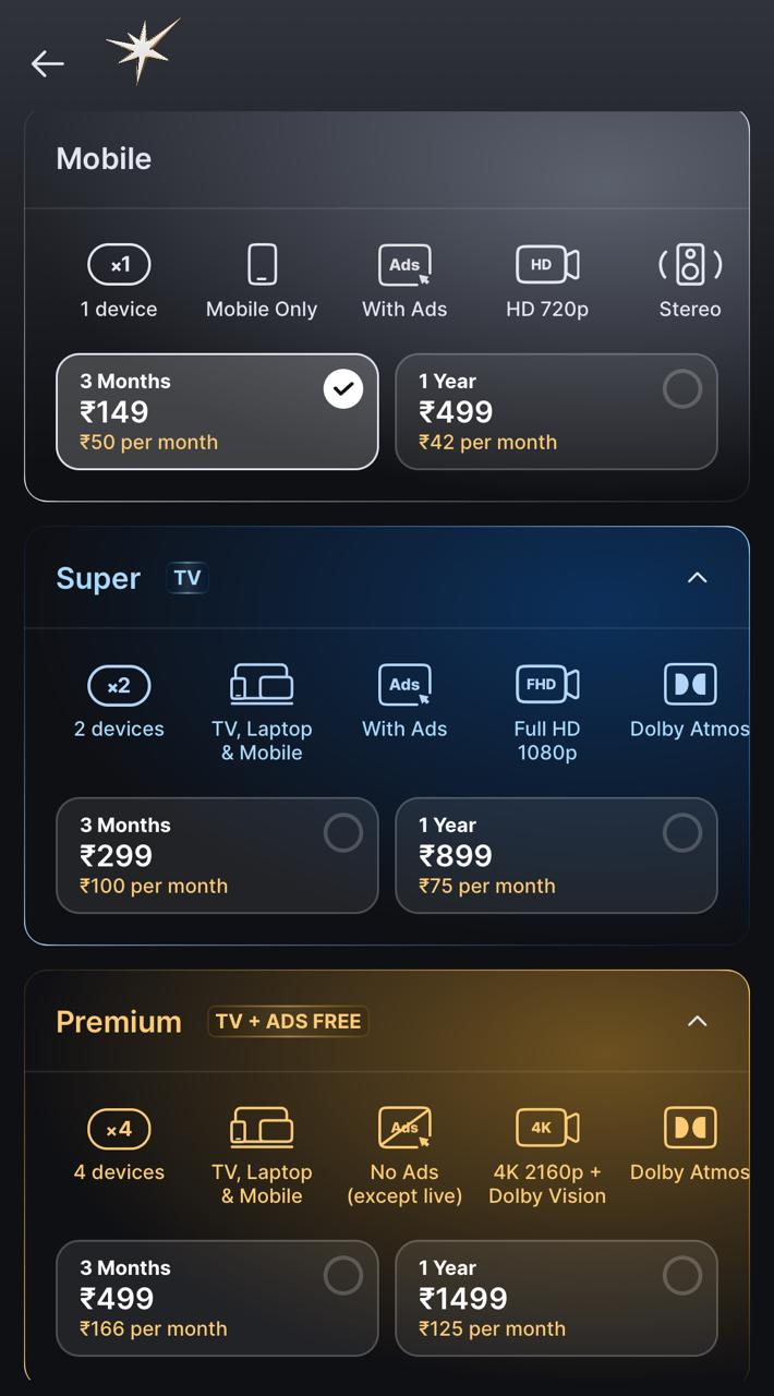 jio hotstar plan