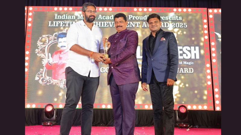 kudroli ganesh golden magician national magic award