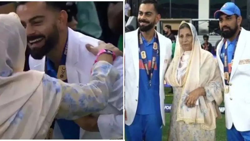 virat kohli mohammed shami mother