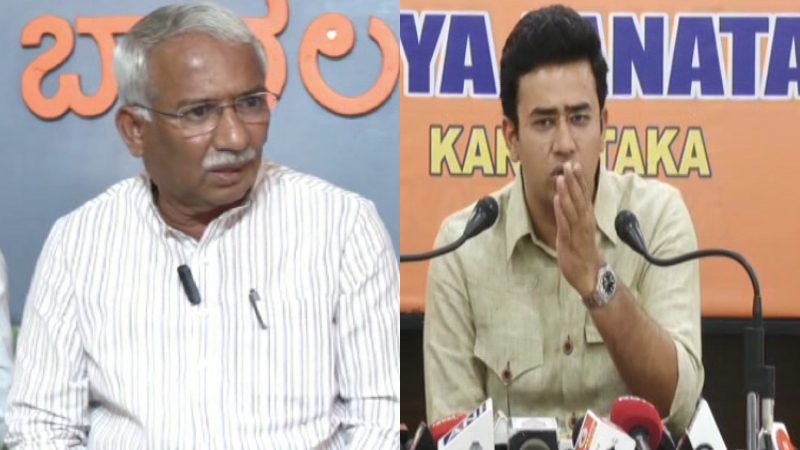 terrorist cant ask religion while shooting tejasvi surya slams rb thimmapur