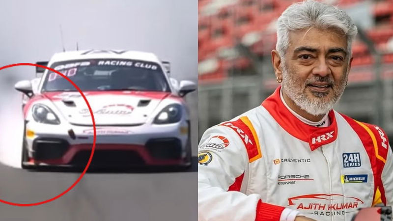 Ajith Kumar Car Rase Accident