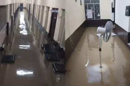 Bengaluru Rain CCB office flooded Rajakaluve water entered ground floor