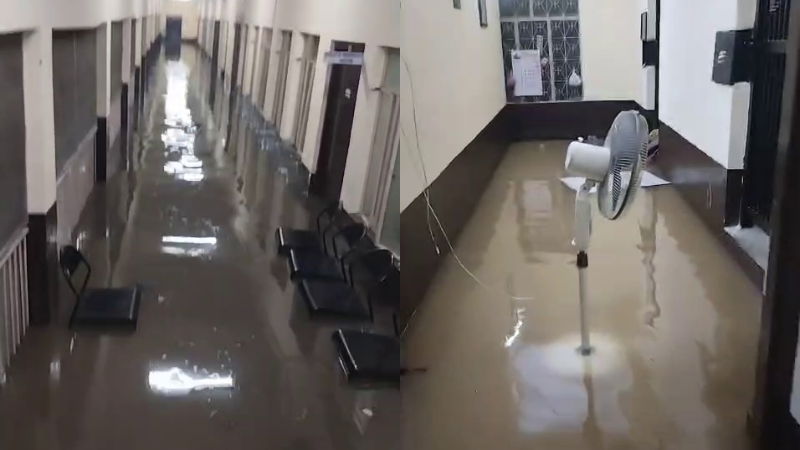 Bengaluru Rain CCB office flooded Rajakaluve water entered ground floor