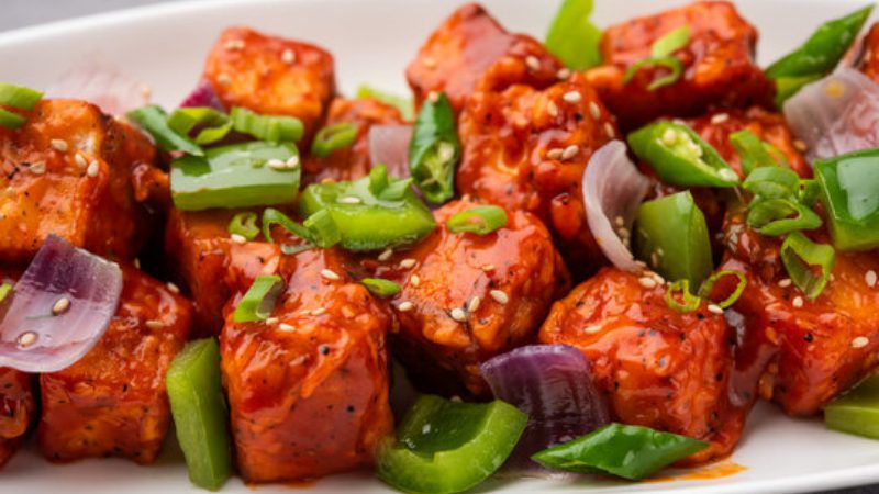 Chilli Garlic Paneer 1