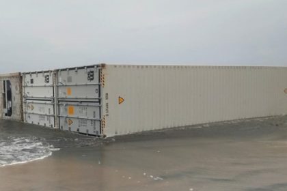 Containers from sunken Liberian ship wash ashore in Kerala